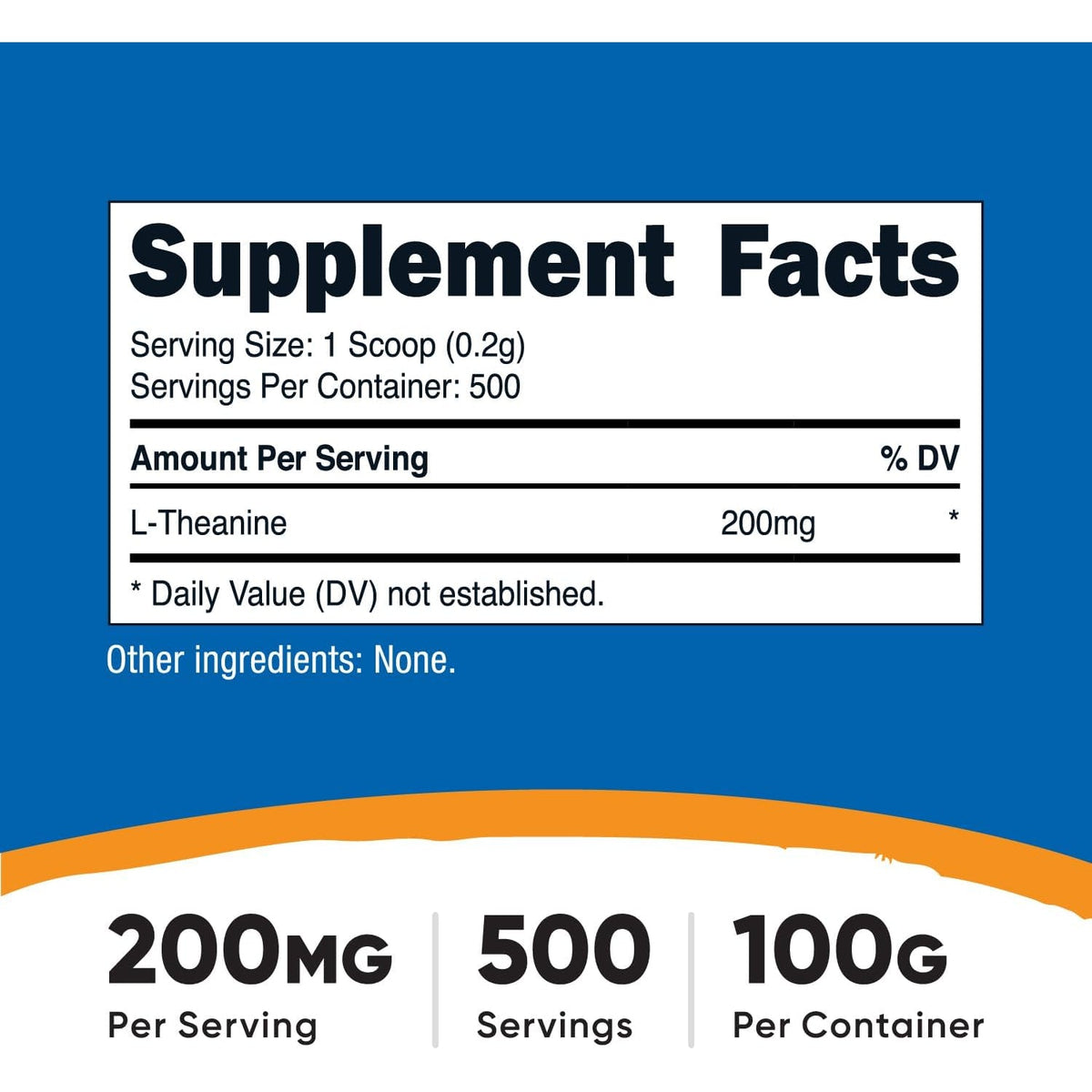 Nutricost L-Theanine Powder 100 Grams - Gluten Free & Non-Gmo