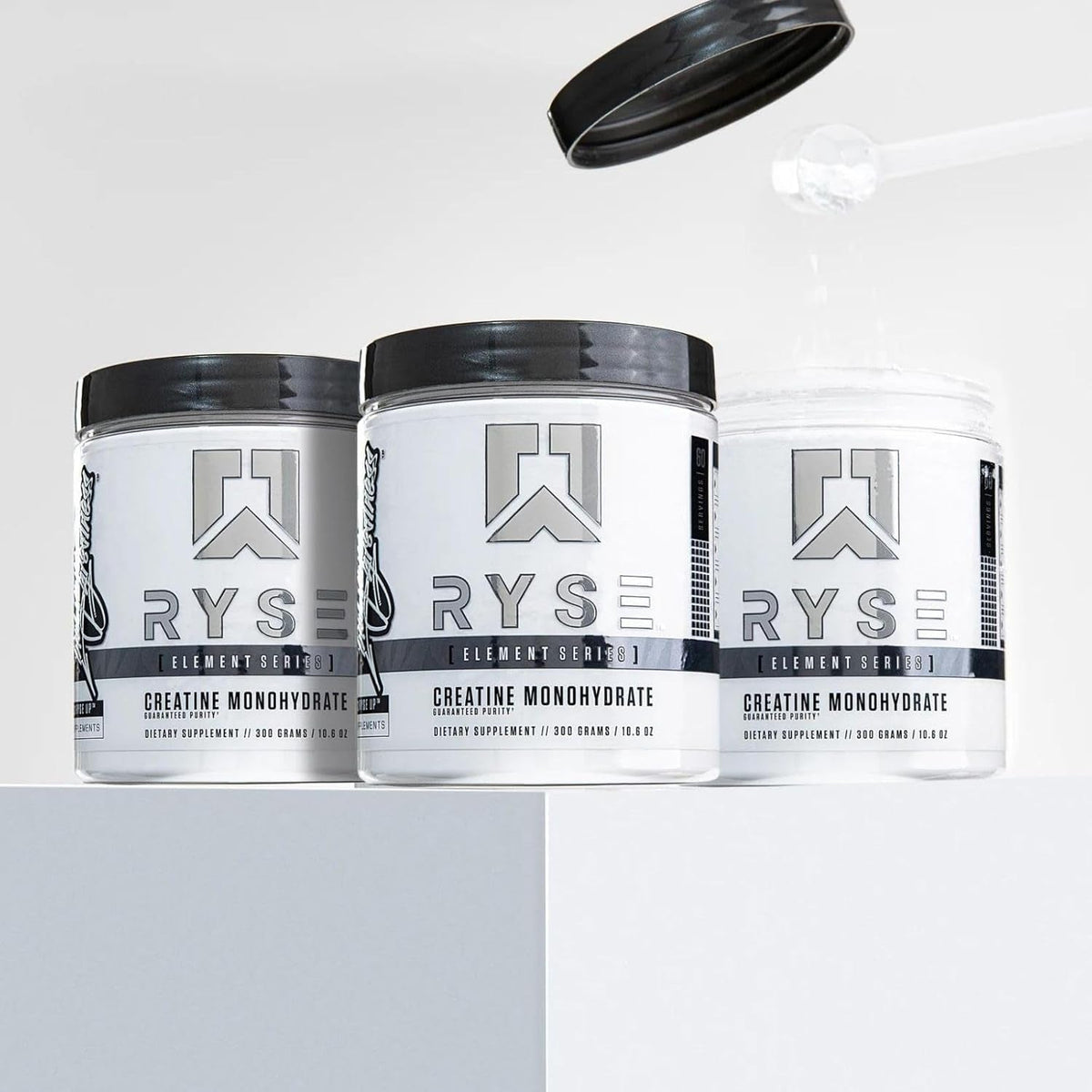 RYSE Creatine Monohydrate Powder - Unflavored - Supports Men & Women Lean Muscle Growth, Strength, Power, and Endurance - Helps Reduce Fatigue and Improve Workout Recovery - 60 Servings