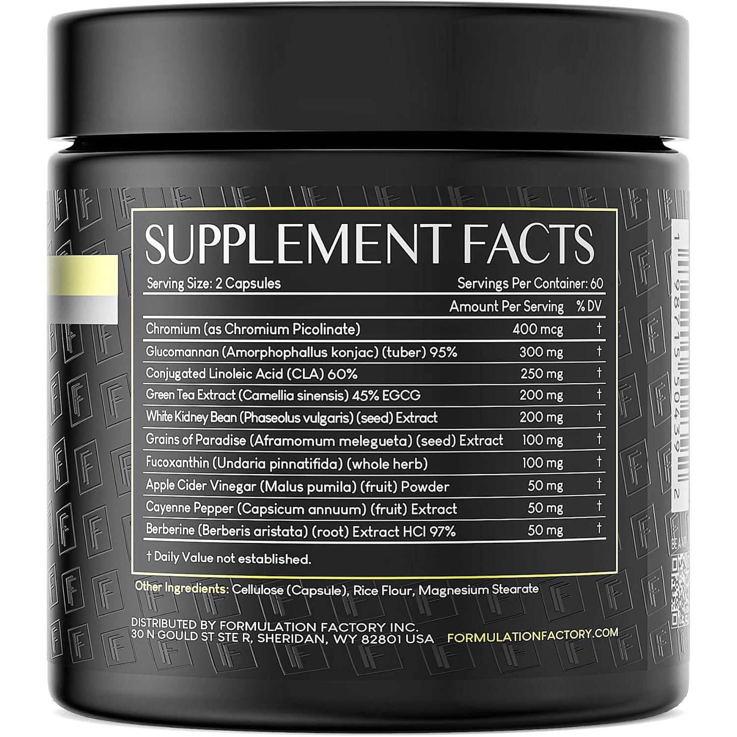 Formulation Factory Melt Mode Appetite Suppressant for Weight Loss, Appetite Suppressant for Women, Metabolism Booster for Weight Loss, Diet Pills with Glucomannan, Green Tea, Berberine, 120 Capsules