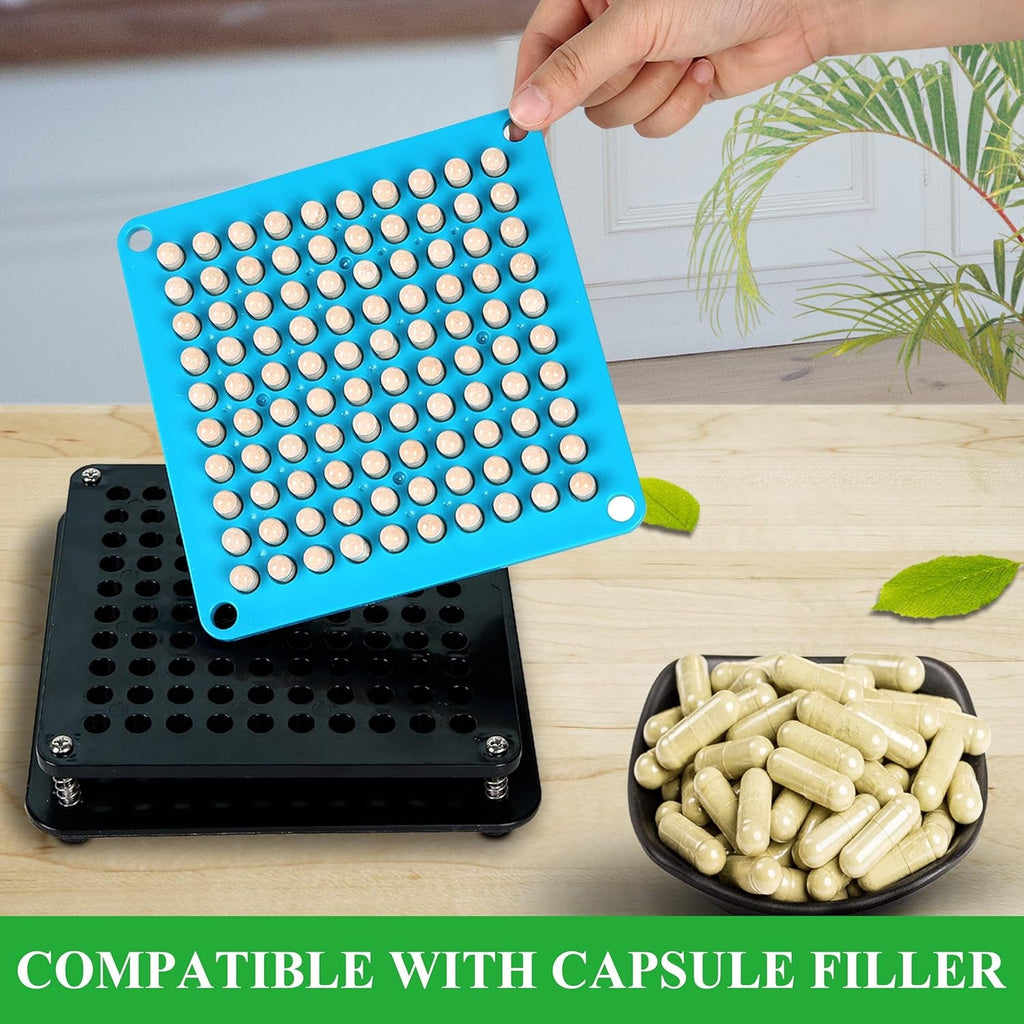 Wananfu Size 4 Empty Capsules Vegetarian (100 Count) Bundle with 2 Micro Lab Spoons, Clear Fillable Veggie Pill Capsules Size 4 for Making Your Own Supplements