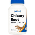 Nutricost Chicory Root 650Mg per Capsule - 120 Plant-Based Capsules, Non-Gmo, Gluten Free
