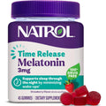 Natrol Time Release Melatonin Gummies, Sleep Support for Adults, 3 Mg Melatonin Supplements for Sleep Support, 45 Strawberry-Flavored Gummies, up to a 45 Day Supply