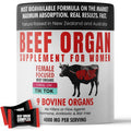 Beef Organ Supplement for Women | Grass Fed Beef Organs Liver Supplement | 9 Nutrient Rich Bovine Organs | Raised on New Zealand & Australian Pastures | No Fillers | Great Taste | 60 Gummies