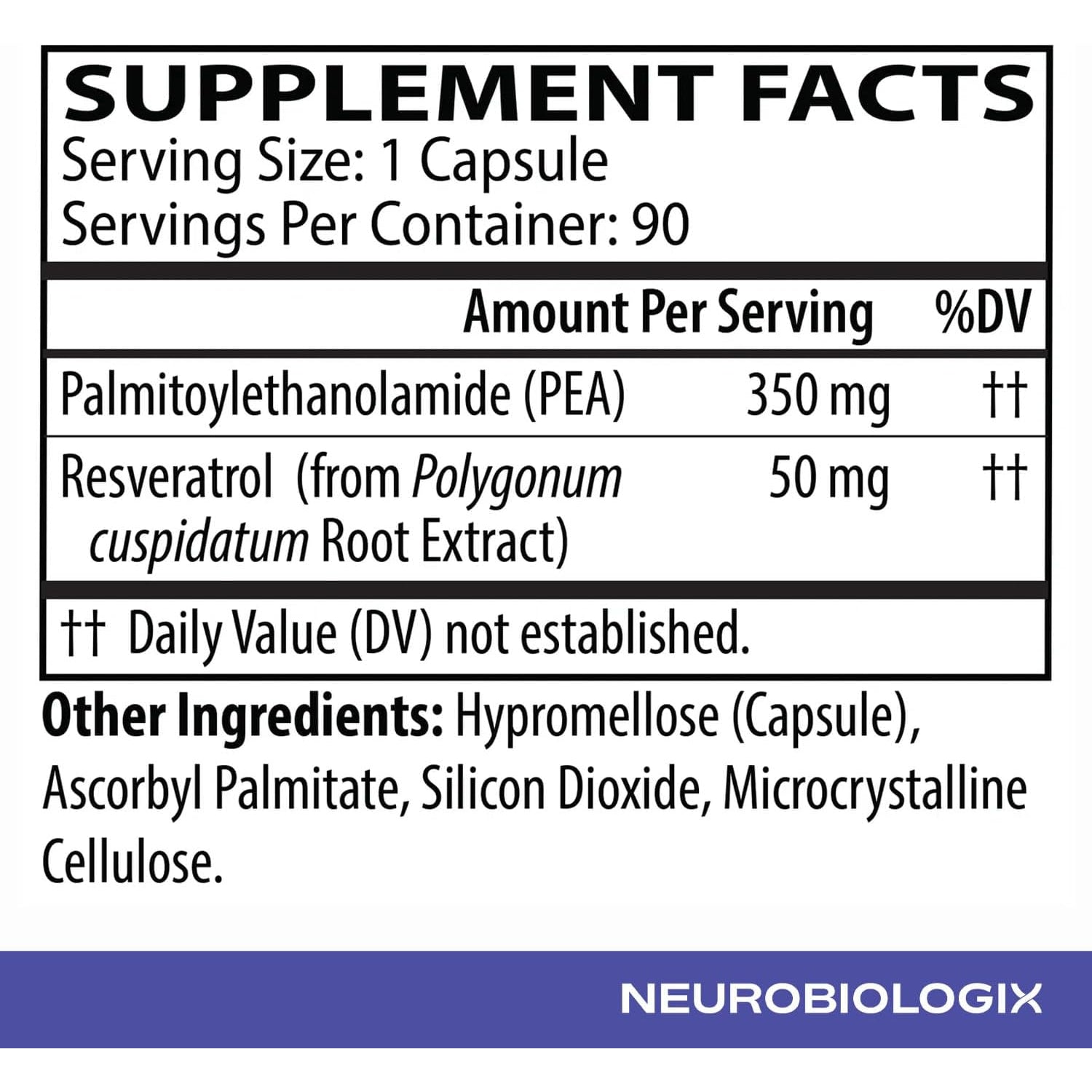 Neurobiologix Pea Soothe Support for Men and Women, Pea & Resveratrol Formula for Comfort, Mobility, Nerve Health & Muscle Recovery, Gluten Free, Non GMO, Vegan Capsules, 90 Count