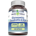 Amazing Formulas Glucosamine Chondroitin & MSM Supplement | 1850 Mg per Serving | 240 Capsules | Non-Gmo | Gluten-Free | Made in USA