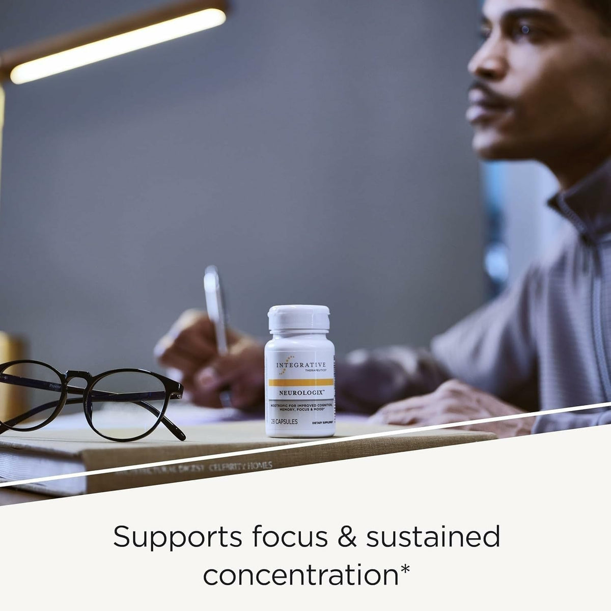 Integrative Therapeutics Neurologix - with Saffron and Cdp-Choline - Nootropic Supplement for Brain Health*- Focus* - Memory Support* - Vegan, Gluten-Free & Dairy-Free - 120 Capsules (60 Servings)