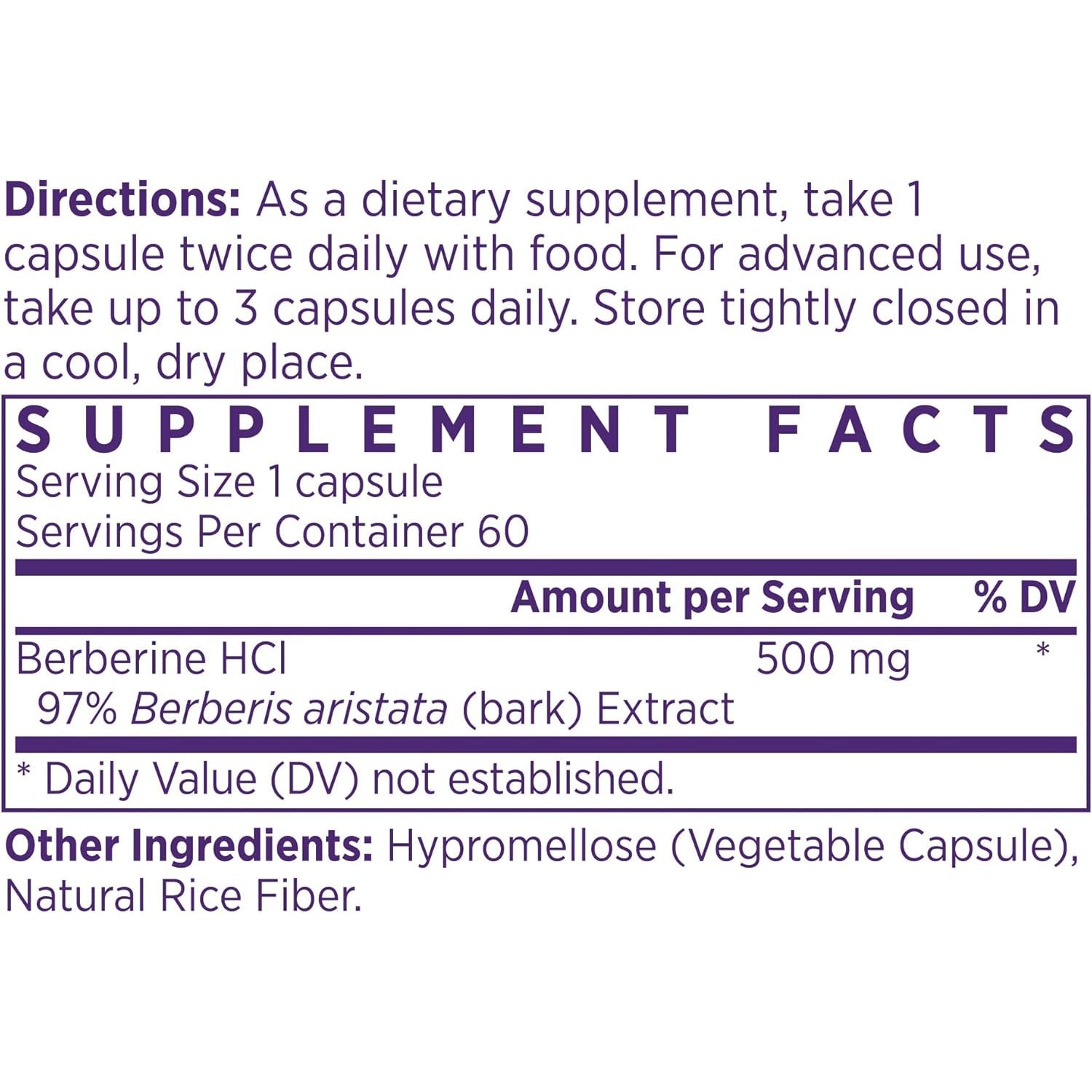 NAOMI Himalayan Berberine 500Mg - Supports Healthy Metabolic Function & Balanced Lipid Profile - Patented HIMABERB®, 97% Pure Berberine Hcl, Supports Healthy Energy, 60 Capsules, 1-Month Supply
