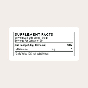 THORNE - L-Glutamine Powder - Amino Acid Supplement for Immune System & GI Health - Promotes Post-Exercise Muscle Cell Repair* - NSF Certified for Sport - Gluten, Dairy & Soy-Free - 90 Servings