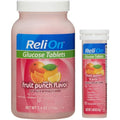 Relion Glucose, 50 Tablets with On-The-Go Tube, 10 Tablets. (Fruit Punch)