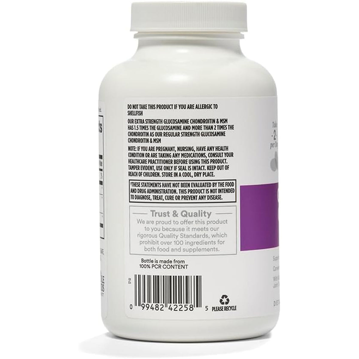 365 by Whole Foods Market, Extra-Strength Glucosamine Chondroitin and MSM, Supports Healthy Joints, 120 Tablets