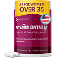 Voomvaya Vein Away – Blood Circulation & Vein Support Supplements for Women 35+ | Spider Veins & Varicose Veins Treatment for Legs | Circulation and Vein Support W/Diosmin & Hesperidin | 60 Capsules