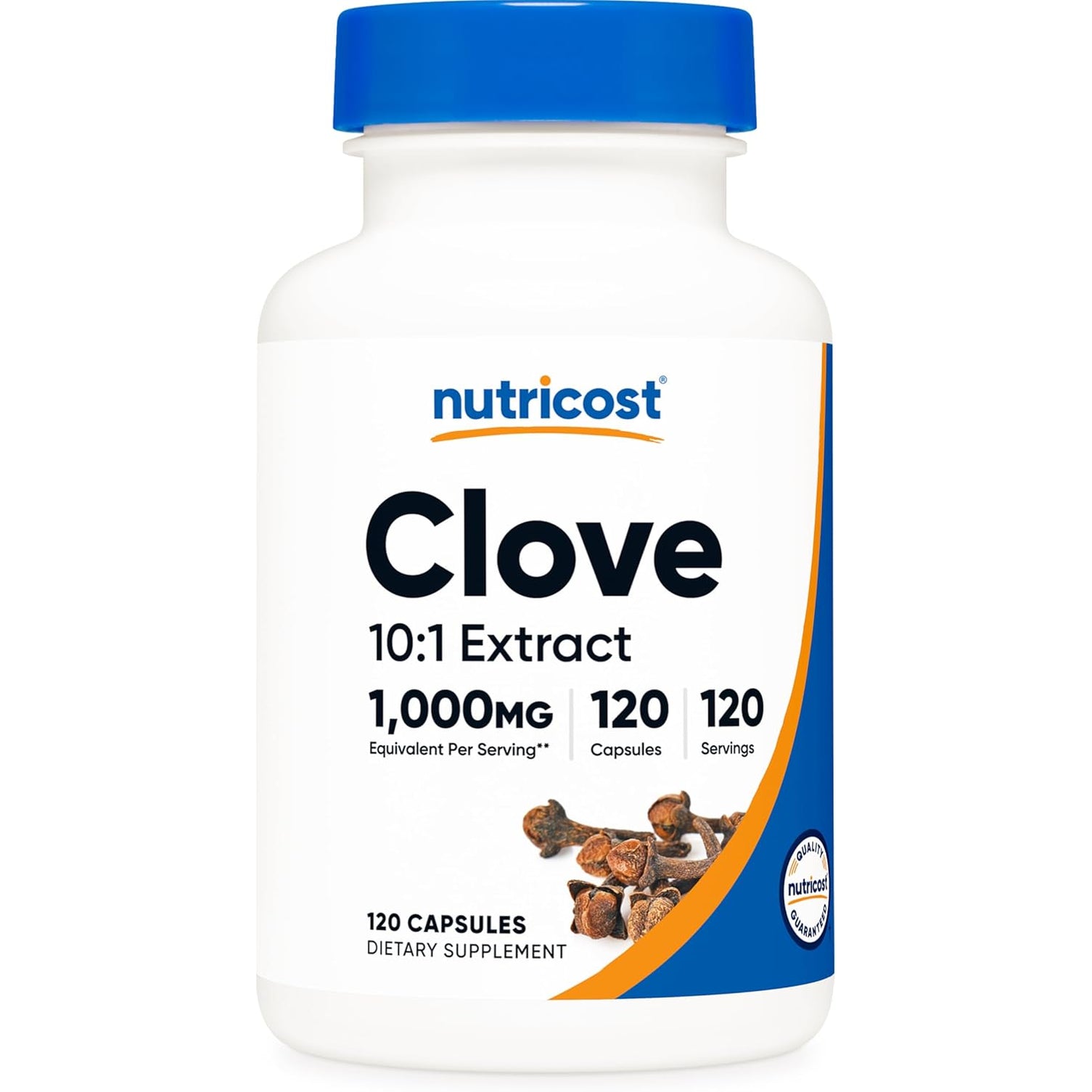 Nutricost Clove Extract 120 Capsules for 120 Servings per Bottle - Vegan, GMO Free and Gluten Free