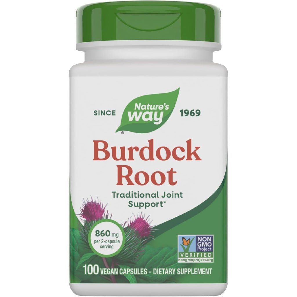 Nature'S Way Burdock Root, Traditional Joint Support*, 100 Vegan Capsules (Packaging May Vary)