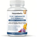 Neurobella Eye Formula, Neurobella 15 in 1 Advanced Eye Formula with All 3 Carotenoids, Lutein & Zeaxanthin, Saffron & Bilberry Extract