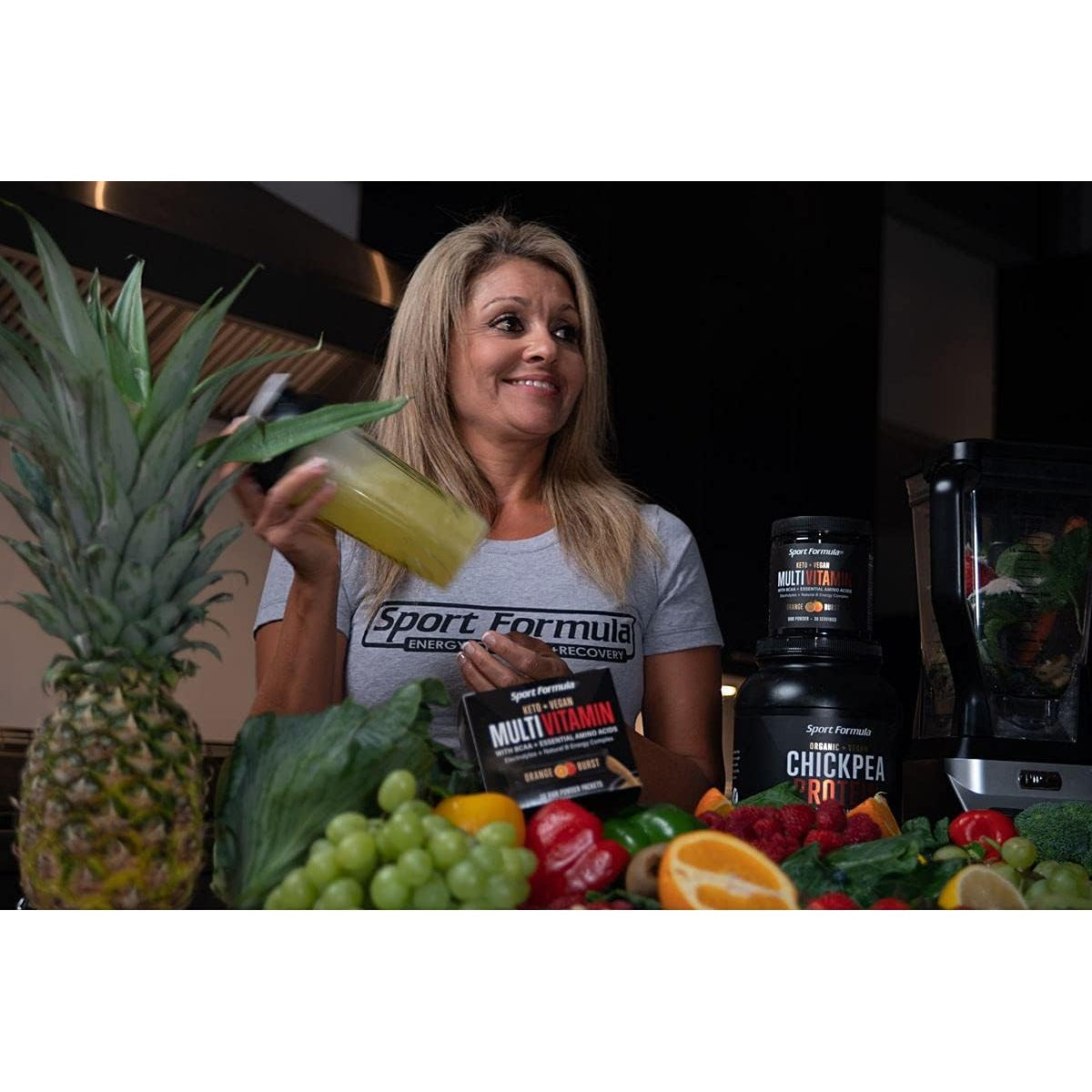 Sport Formula 99 Multivitamin Powder - Drink Mix for Men Women BCAA Amino Acids Won’T Upset Your Stomach - Keto Vegan Multivitamin Fruit Punch - Electrolytes Super B Complex Digestive Enzyme