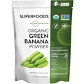 MRM Organic Green Banana Powder Superfood - Prebiotic-Fiber, Digestive Resistant Starch, Flour Alternative for Baking, Cooking and Shakes, Gluten‑Free, Vegan, Non-Gmo Verified-40 Servings