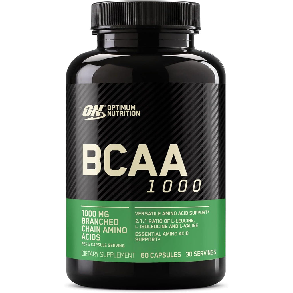Optimum Nutrition Instantized BCAA Capsules, Keto Friendly Branched Chain Essential Amino Acids, 1000Mg, 60 Count