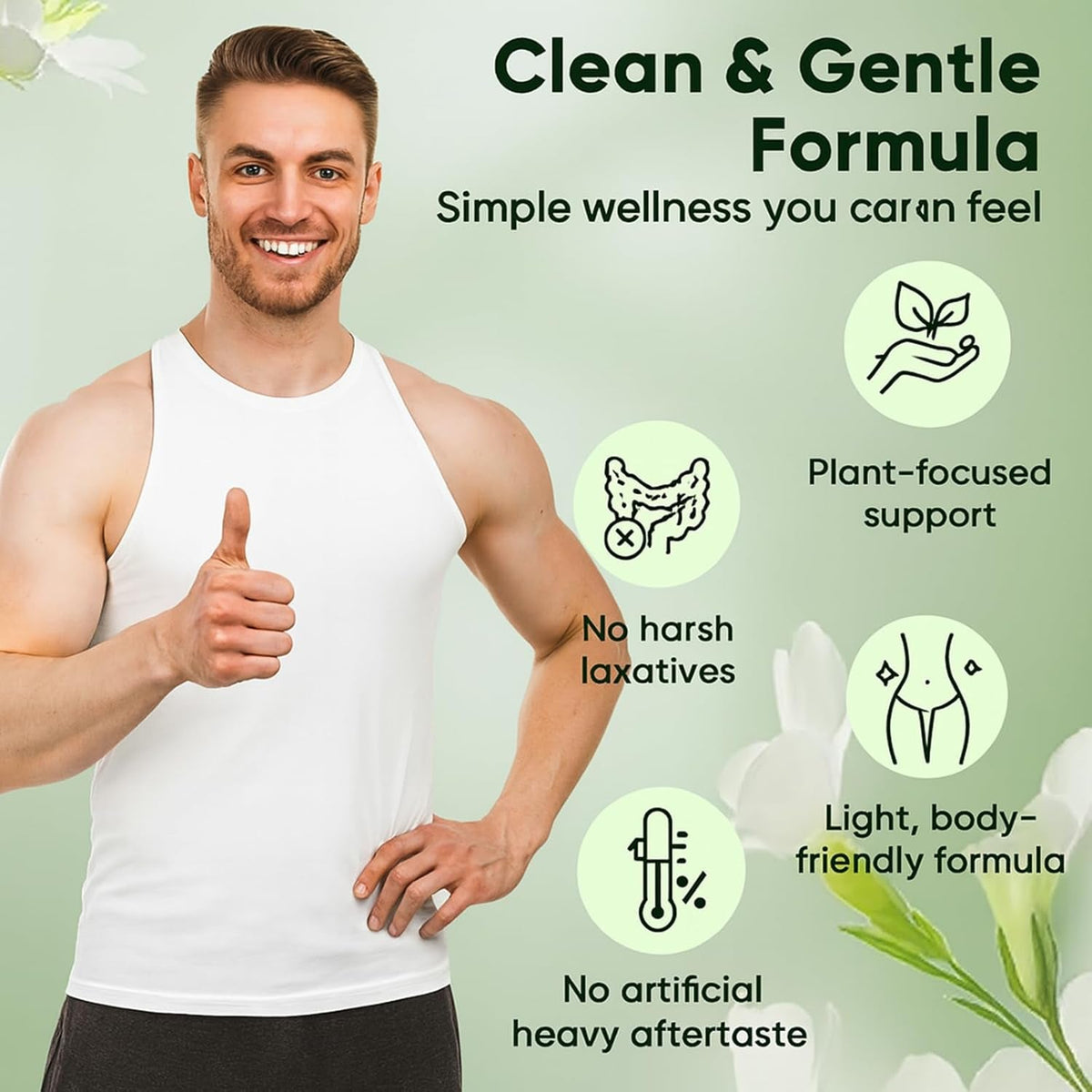 Debloat Powder, Daily Digestion & Debloating Support, Gut Balance & Water Retention Relief for Men & Women, Peach Mango Flavor, 200G / 7.05Oz