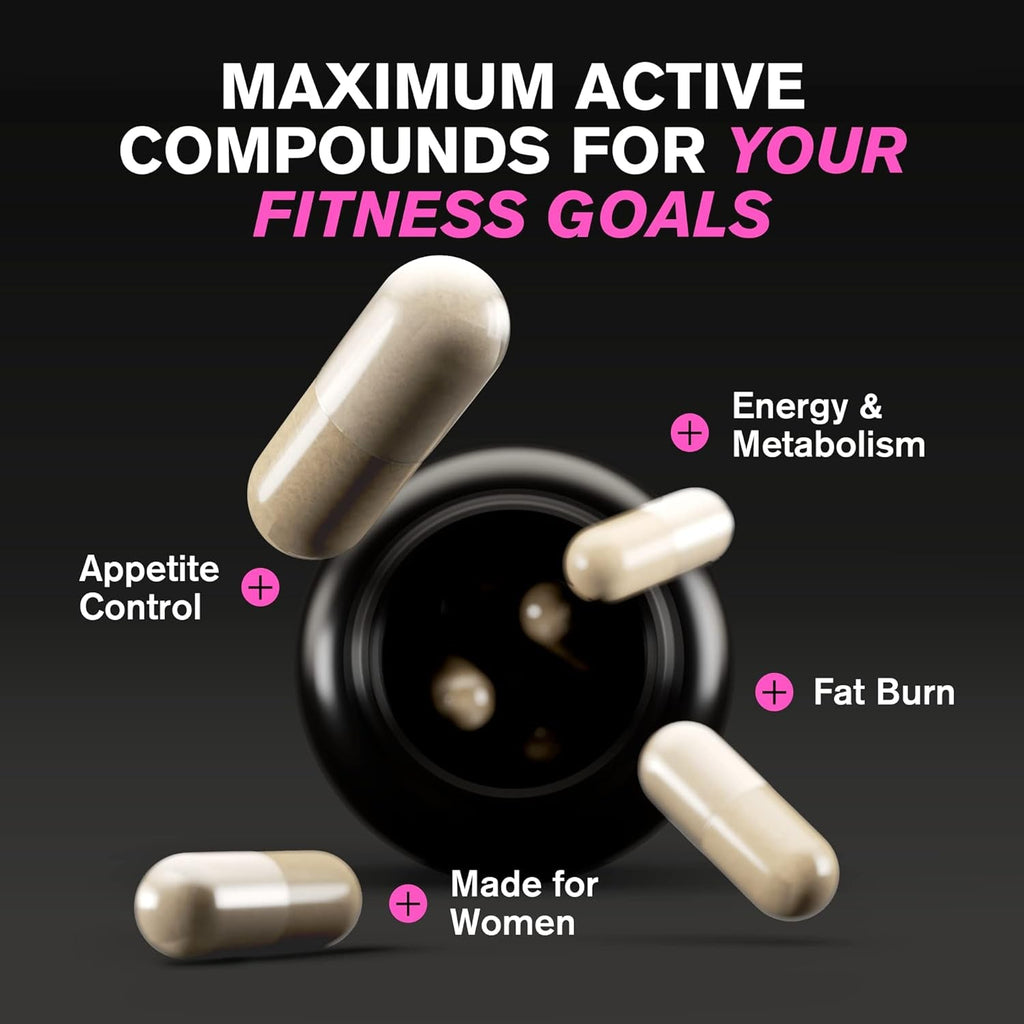 Weight Loss Pills for Women, Diet Pills for Women, the Best Fat Burners for Women, This Thermogenic Fat Burner Is a Natural Appetite Suppressant & Metabolism Booster Supplement, Helps Reduce Belly Fat