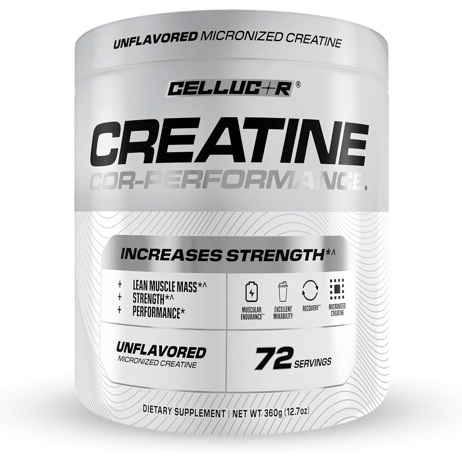 Cellucor Cor-Performance Creatine Monohydrate for Strength and Muscle Growth, 72 Servings