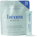 Beam Biotic Probiotics for Women – Gut Health & Digestive Health Powder with Pre, Pro & Postbiotics + Glutathione, Daily Probiotic Drink for Bloating Relief & Gut Balance, 15 Servings, Blue Raspberry
