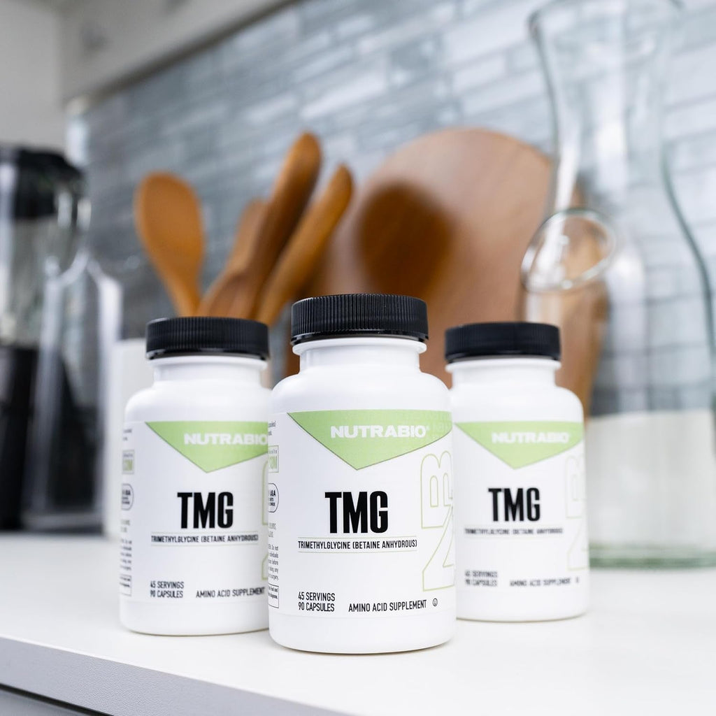 Nutrabio TMG Supplements Betaine Anhydrous 500Mg Capsules, Trimethylglycine Homocysteine Support