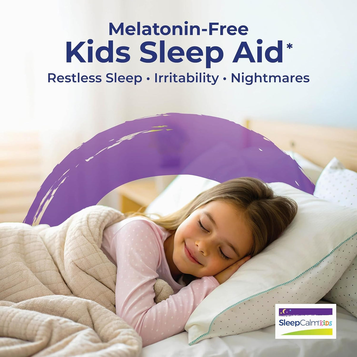 Boiron Sleepcalm Kids Sleep Aid for Deep, Relaxing, Restful Nighttime Sleep - Melatonin-Free and Non Habit-Forming - 2 Count (160 Pellets)