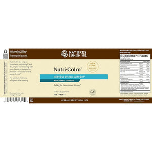 Nature'S Sunshine Nutri-Calm- Herbal Stress Relief Supplement for Natural Relief, Mood Support and Boost, Nervous System Support - 100 Count