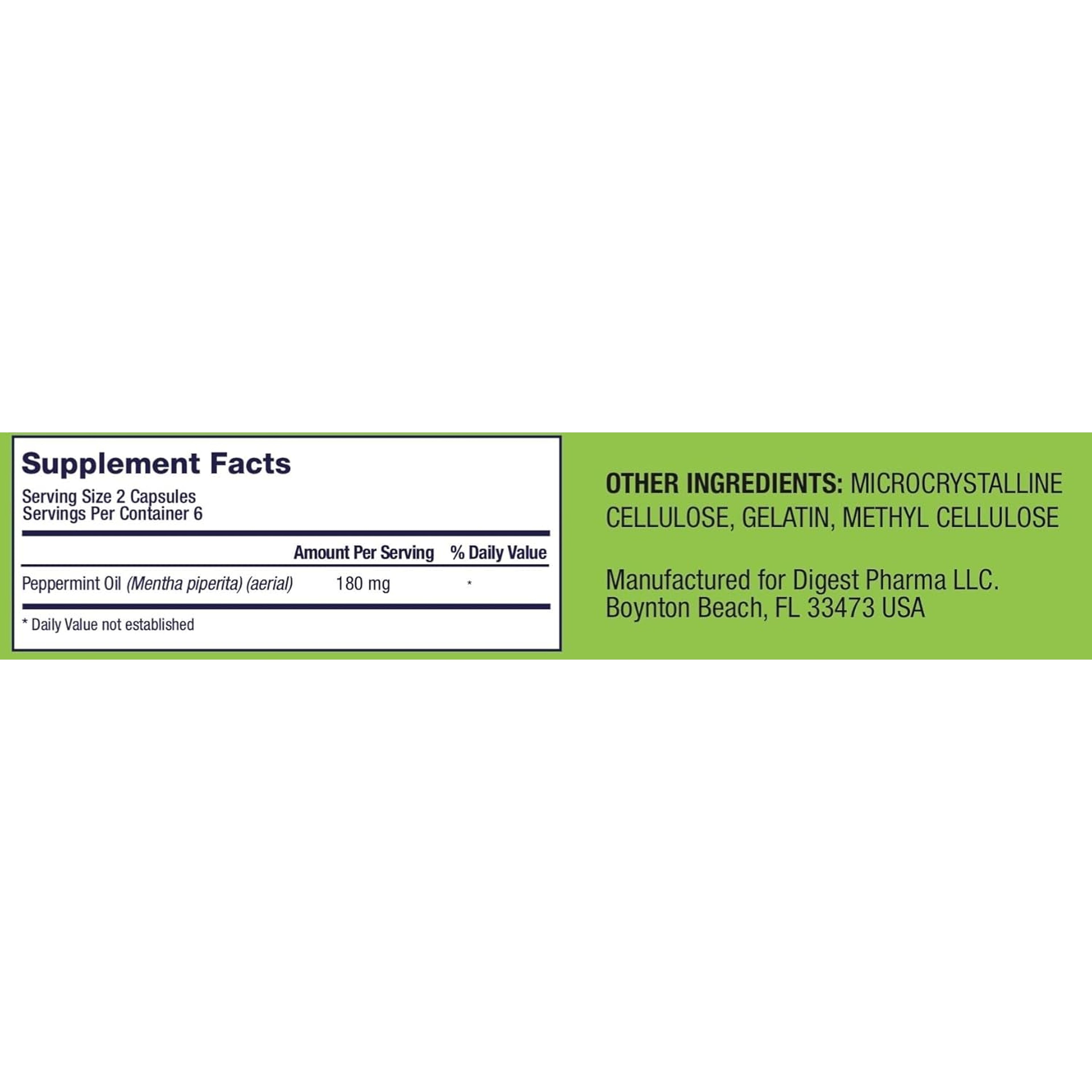 Gutcalm - IBS Relief - Peppermint Oil Capsules - Bloating, Gas, Constipation and Digestive Comfort Supplement - 12/Ct