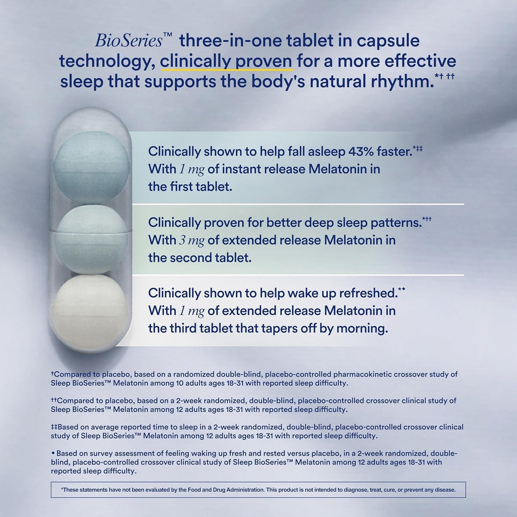 Ritual Sleep Melatonin 5Mg - Sleep Aid Supplement - Bioseries Time Released Capsules Designed for All Night* Sleep Support for Adults - Vegan - Drug-Free - Vanilla - 20 Capsules - 20 Servings