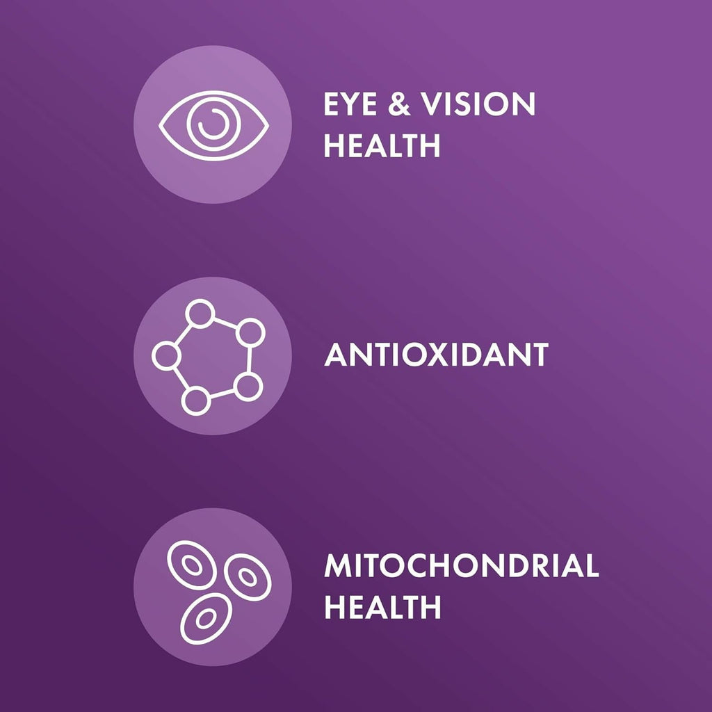 Dr. Mercola Eye Support - Supports Eye & Vision Health - with Lutein, Zeaxanthin, Organic Astaxanthin & Black Currant - Non-Gmo, Gluten-Free & Soy Free - 90 Capsules (90 Servings)