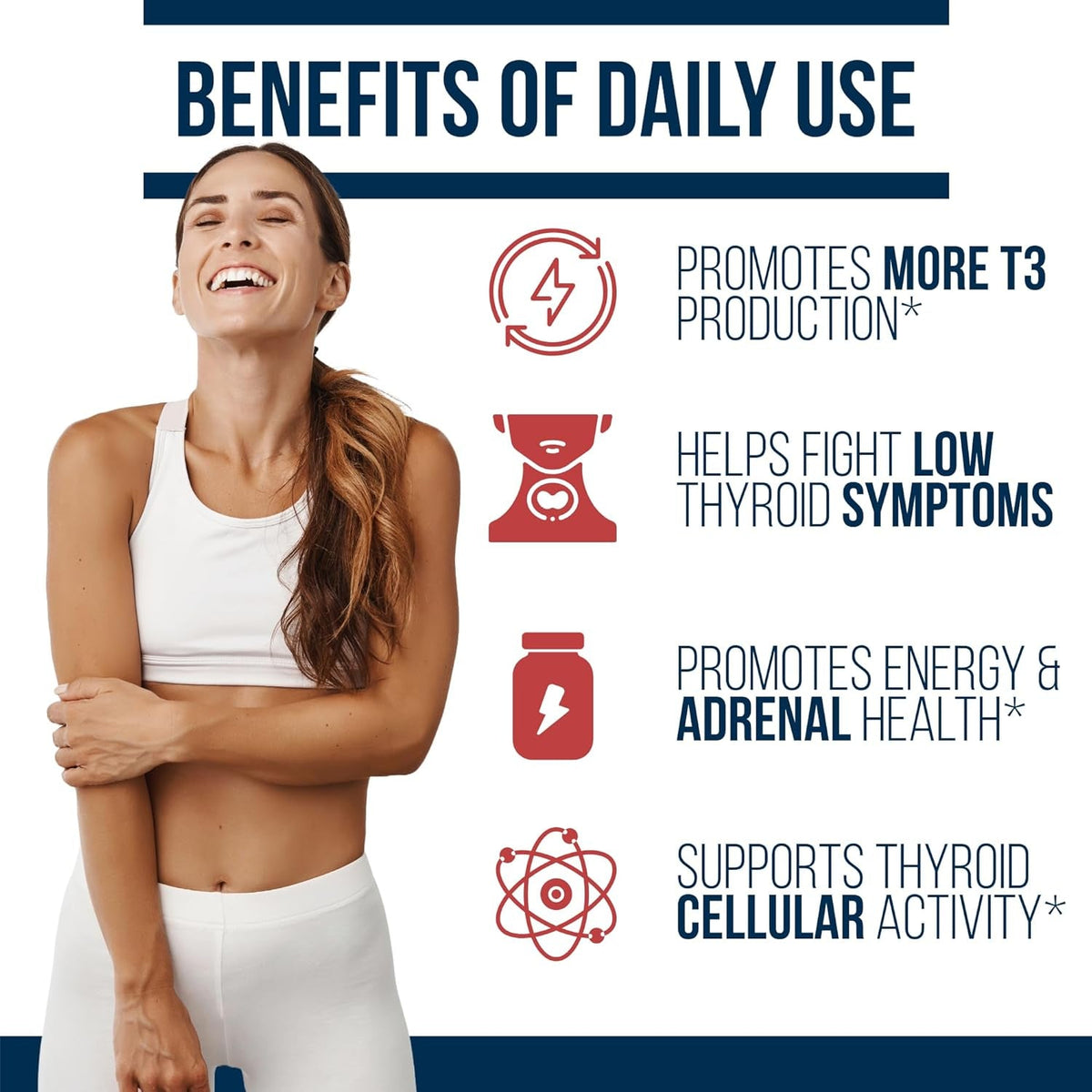 Dr. Westin Childs T3 Conversion Booster - Thyroid Support for Women & Men with Hypothyroidism & Hashimoto’S, Iodine, Ashwagandha, Guggul Extract, Selenium & Zinc Complex, 60 Servings