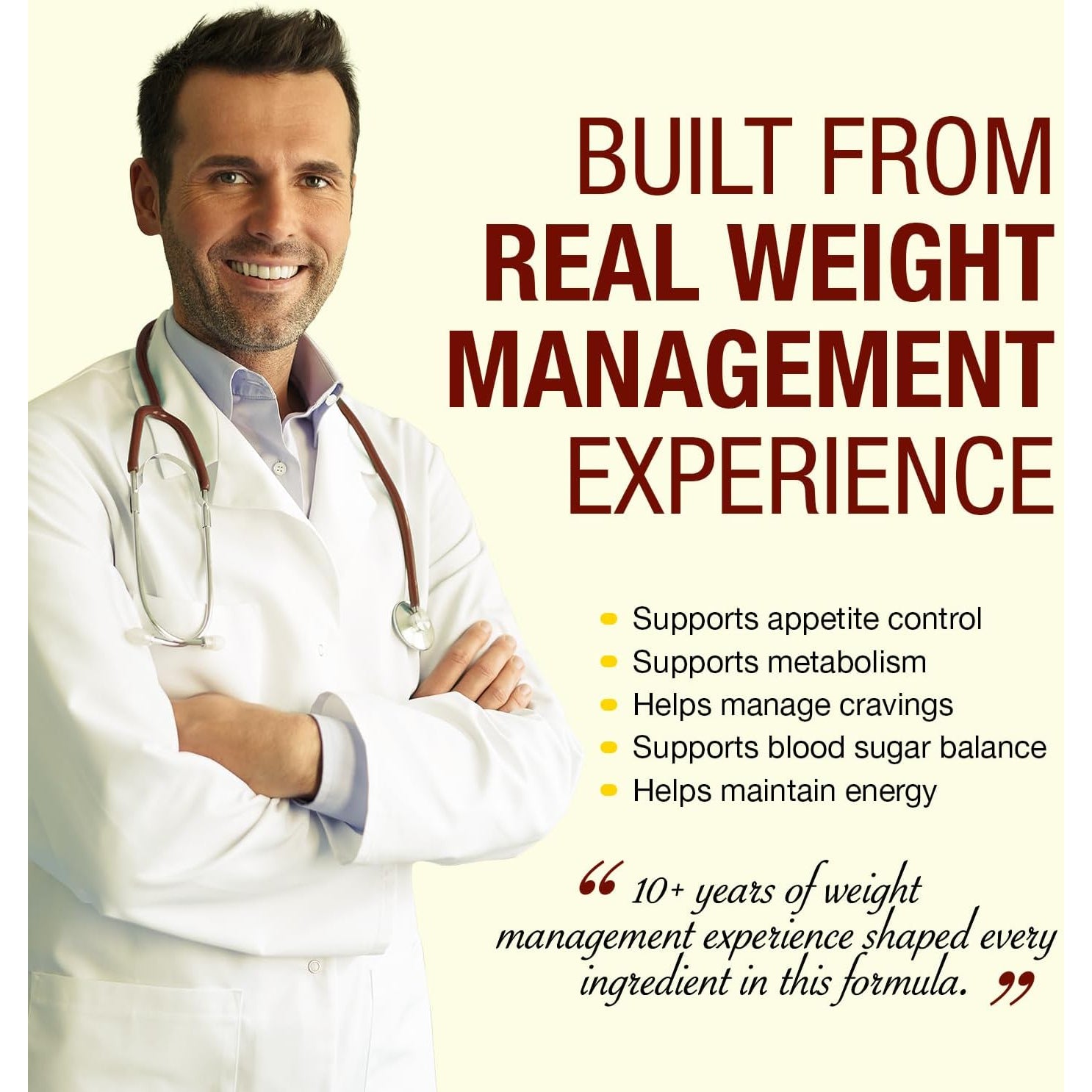 A.M. Burn GLP-1 Supplement Weight Loss Support | Berberine HCL + Chromium Picolinate + Green Tea + Bioperine | Developed by Weight Management Experts | USA Made, GMP Certified, 60 Caps