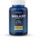 Biotech Labs Shilajit 20,000Mg – Gold Grade Himalayan Extract | High Fulvic Acid, 85+ Trace Minerals | Energy, Vitality & Testosterone Support | Men’S Wellness & Performance | 60 Capsules