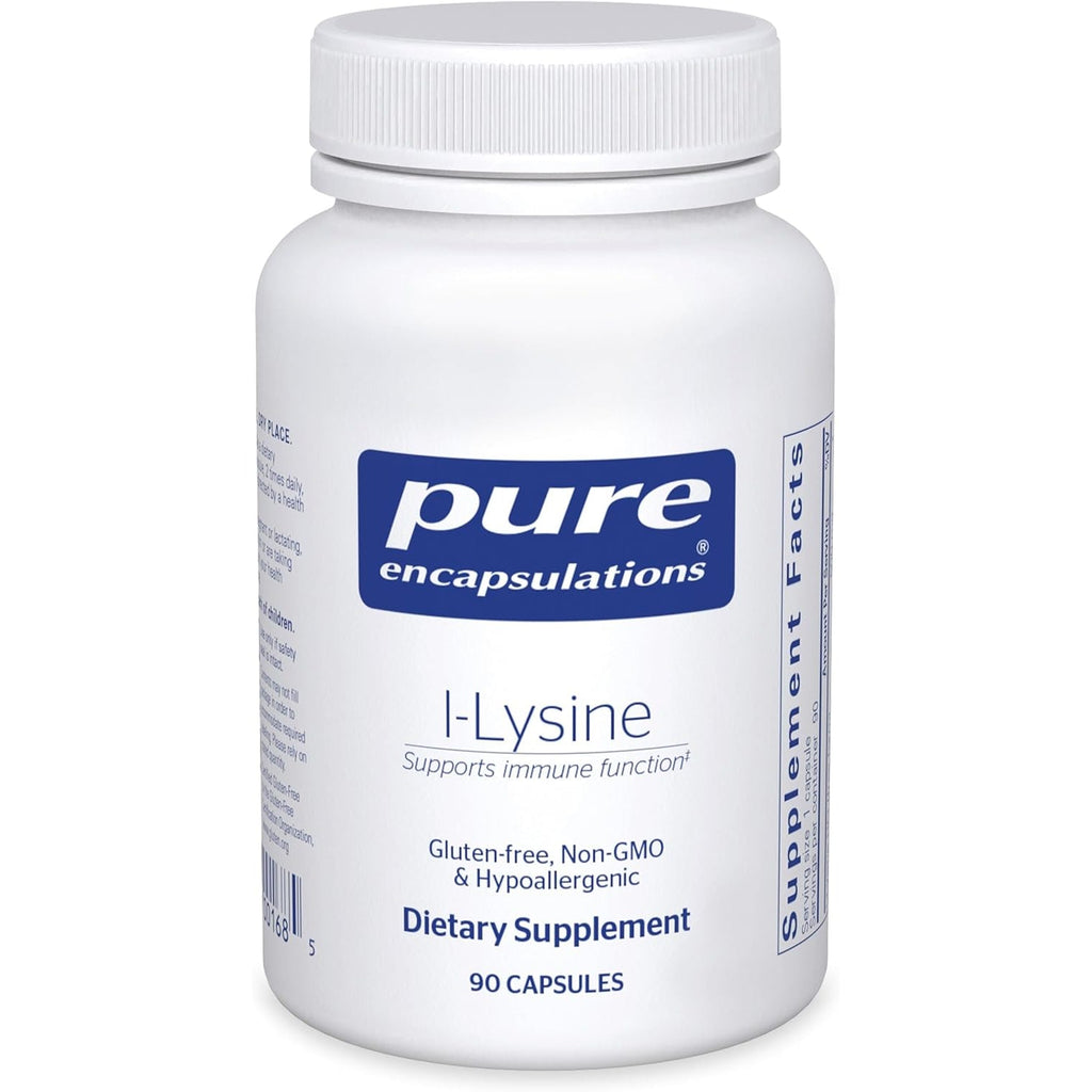 Pure Encapsulations L-Lysine - Essential Amino Acid Supplement for Immune Support & Gum, Lip Health* - with L-Lysine Hcl - 90 Capsules