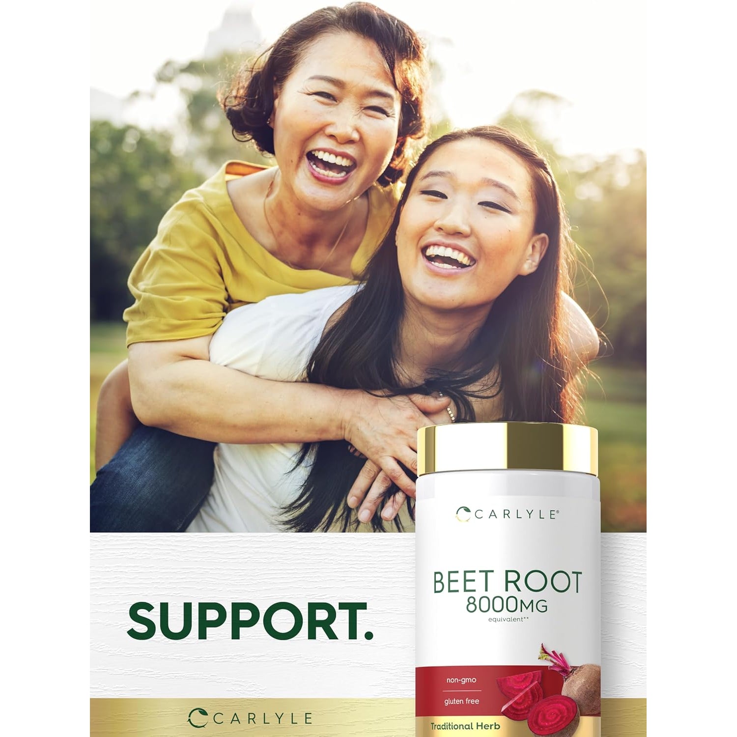 Carlyle Beet Root Capsules | 120 Count | Quick Release Capsules | Non-Gmo and Gluten Free Supplement