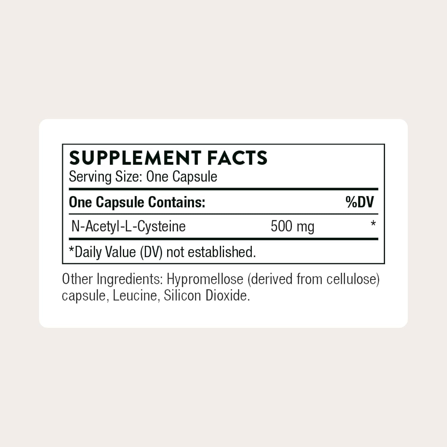 THORNE - NAC - N-Acetylcysteine - 500Mg - Supports Respiratory Health & Immune Function - Promotes Liver & Kidney Detox* - Gluten, Dairy & Soy-Free - 90 Servings