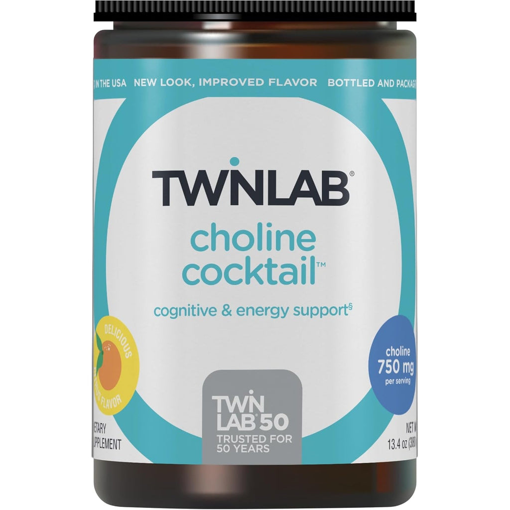 Twinlab Choline Cocktail - Brain Health Support - Energy Supplement for Men & Women - 13.33 Oz