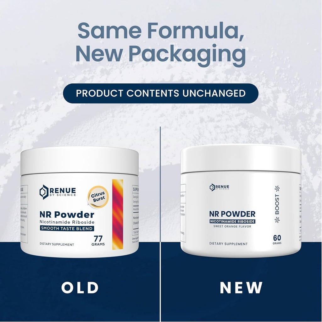 Renue by Science Nicotinamide Riboside | 1000Mg Nicotinamide Powder - High Strength NR NAD Powder Sublingual Citrus Burst Flavor | Manufactured in the USA & Third-Party Tested | 60 Servings