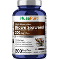 Nusapure Brown Seaweed Capsules, 200 Mg, 200 Veg Capsules (Non-Gmo, Vegan)