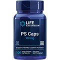 Life Extension PS Caps, Phosphatidylserine, for Cognitive Performance, Gluten-Free, Non-Gmo, Vegetarian, 100 Capsules