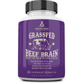 Ancestral Supplements Grass Fed Beef Brain Supplement with Beef Liver, Whole Food Brain Support Promotes Brain, Mood, and Memory Health, Brain and Liver Health Formula Capsules, Non-Gmo, 180 Capsules