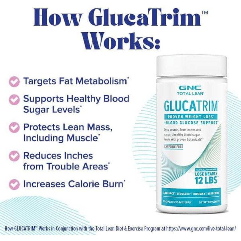 GNC Total Lean Glucatrim - 120 Capsules