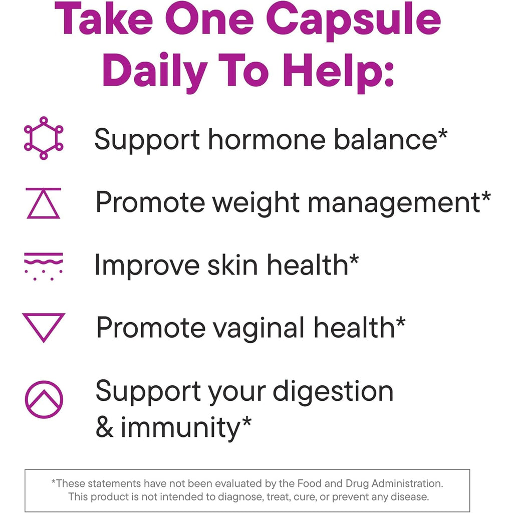 Daily Nouri Hormone Balance Probiotics for Women | Supports Estrogen Metabolism, PMS, Hormonal Acne & Bloating | 7 Clinically Studied Strains + Plant-Based Omega | 30-Day Supply