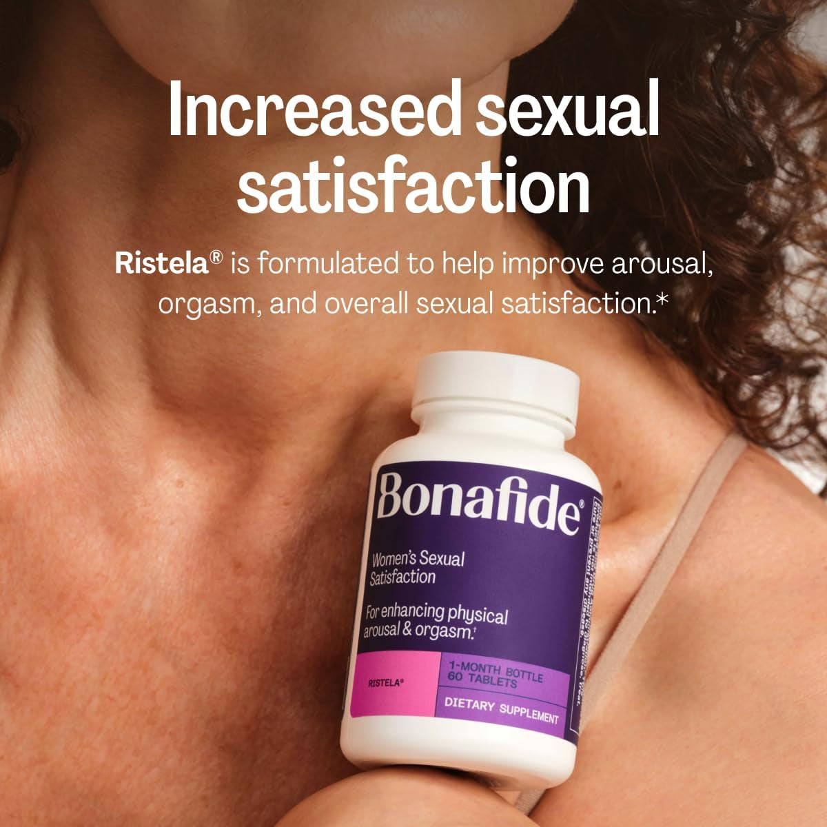 Bonafide Ristela – Hormone-Free, Drug-Free Support for Women’S Sexual Satisfaction – 1 Month Supply (60 Tablets)