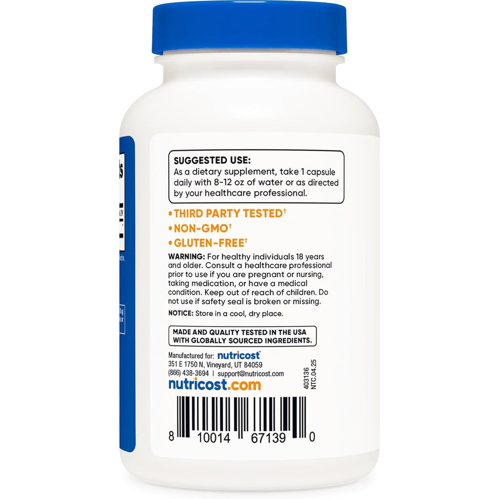 Nutricost Huperzine a Capsules 200Mcg, 240 Capsules - Non-Gmo, Vegetarian Friendly