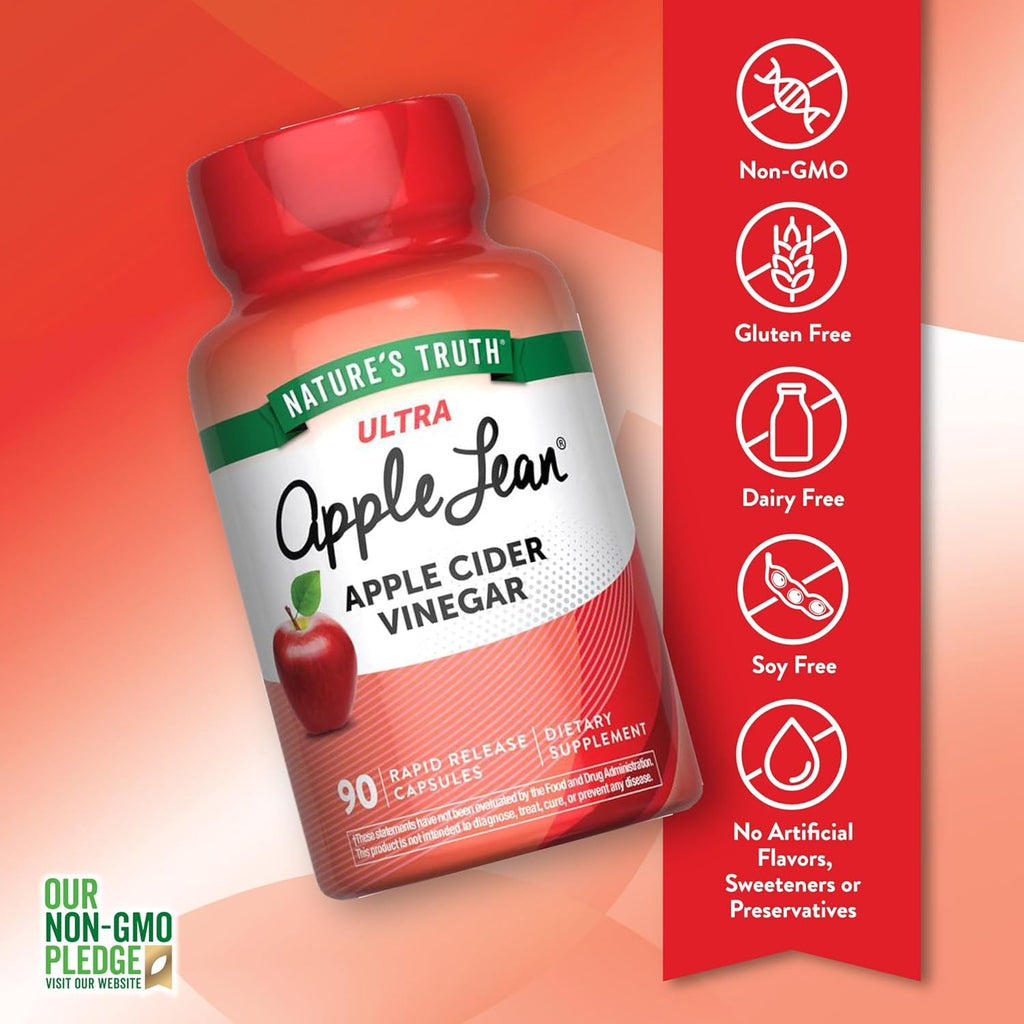 Nature'S Truth Apple Cider Vinegar Pills | 90 Capsules | Non-Gmo & Gluten Free Supplement