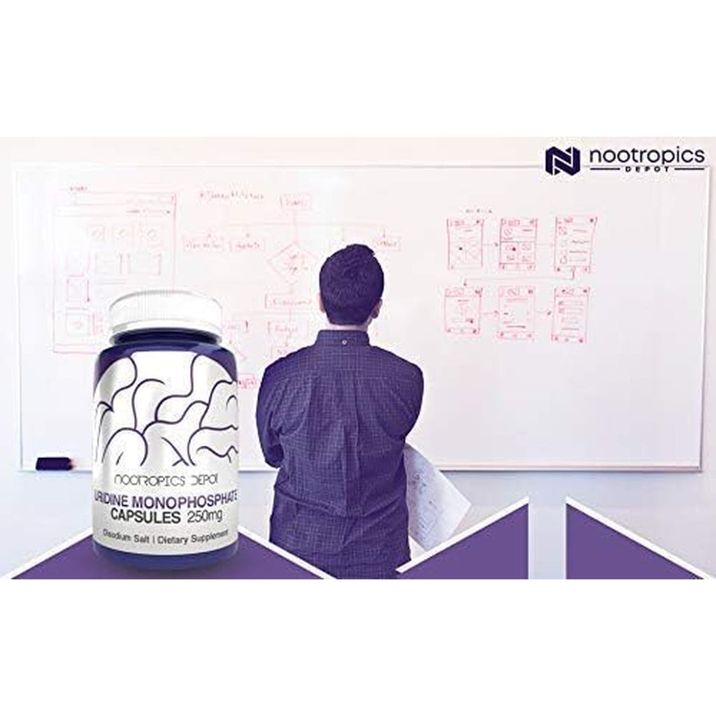 Nootropics Depot | Uridine Monophosphate Capsules | 120 Count | 250Mg