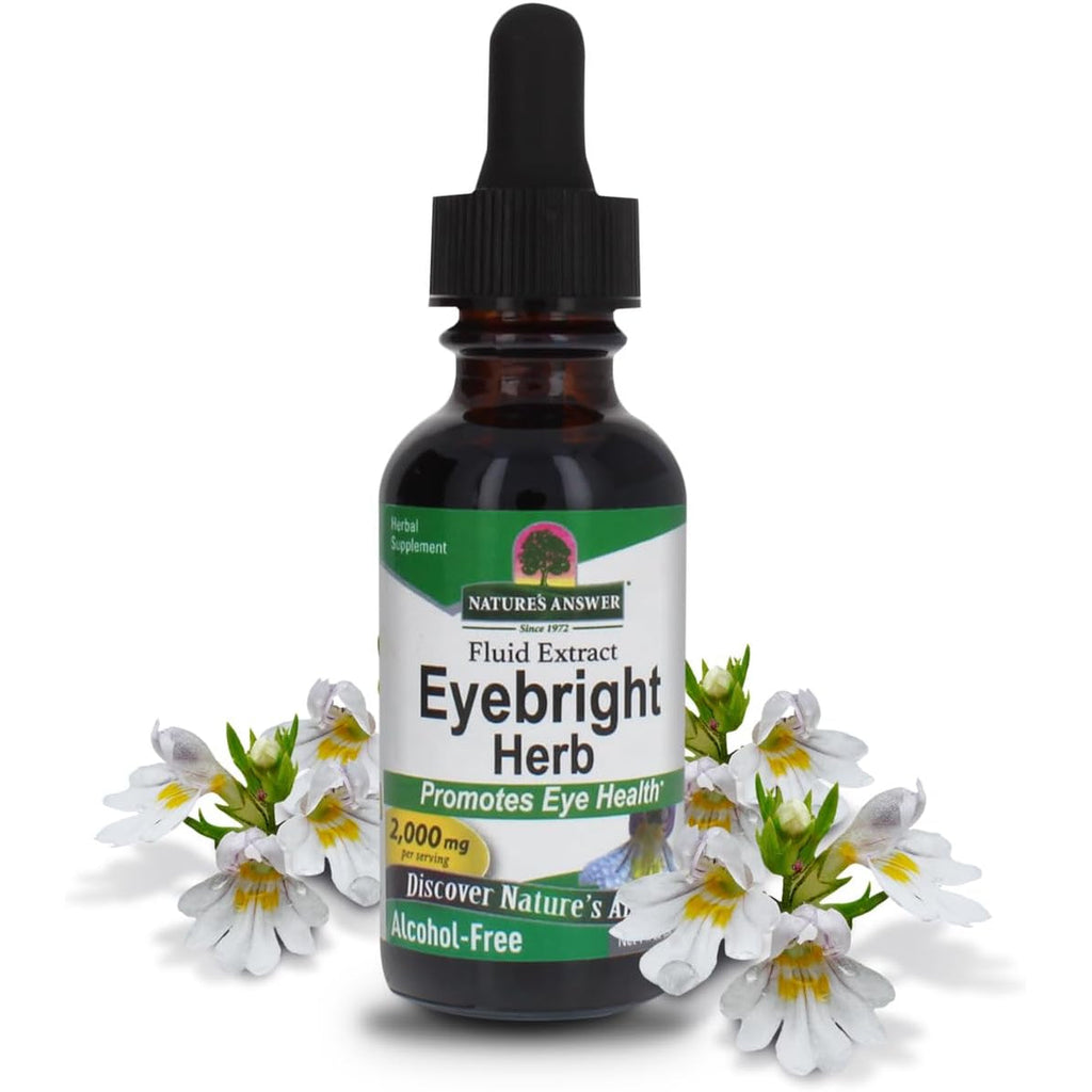 Nature'S Answer Eyebright Herb | Supports Healthy Eyes & Vision | Non-Gmo | Alcohol-Free, Gluten-Free, Kosher Certified, Vegan & No Preservatives 1Oz