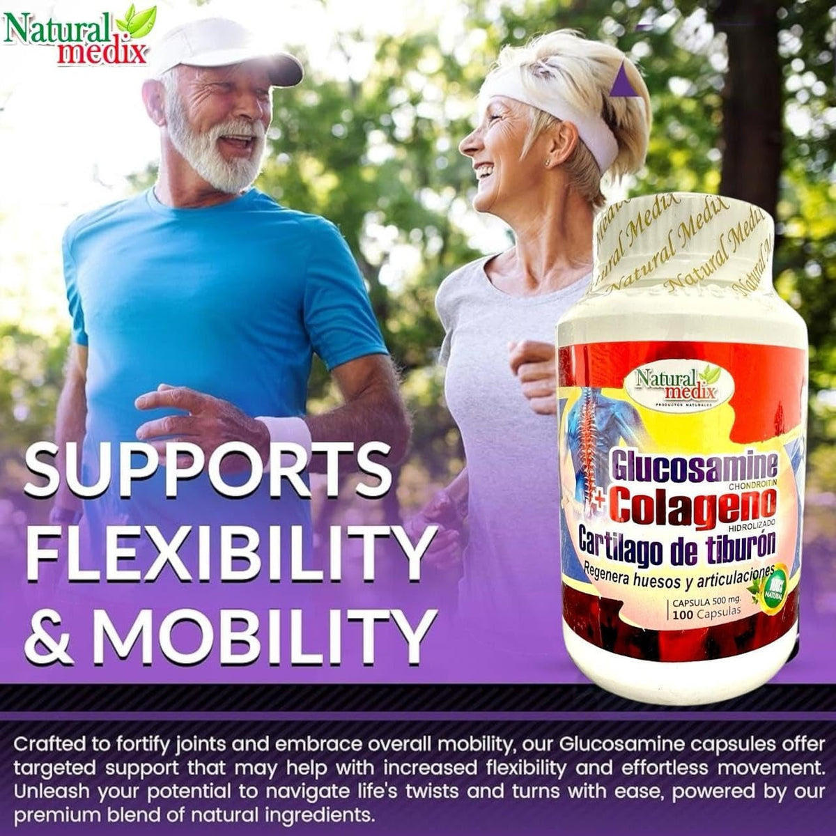 GLUCOSAMINE CHONDROITIN + HYDROLYZED Collagen + Cartilage Complex - Premium Joint Support 100% Peruvian Supplement